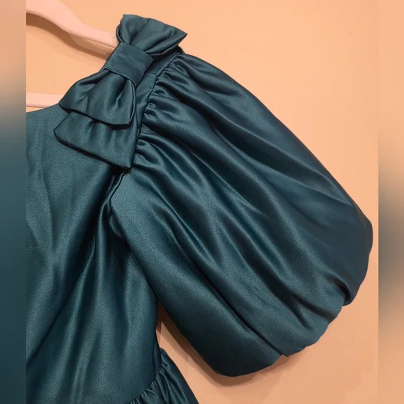 Janie & Jack Merry & Bright Satin Holiday Dress {Ferry Green} Girls Size 8  NWT is available for purchase on au PAY Market - Imported Goods Online  Store Co.Ltd. | au PAY